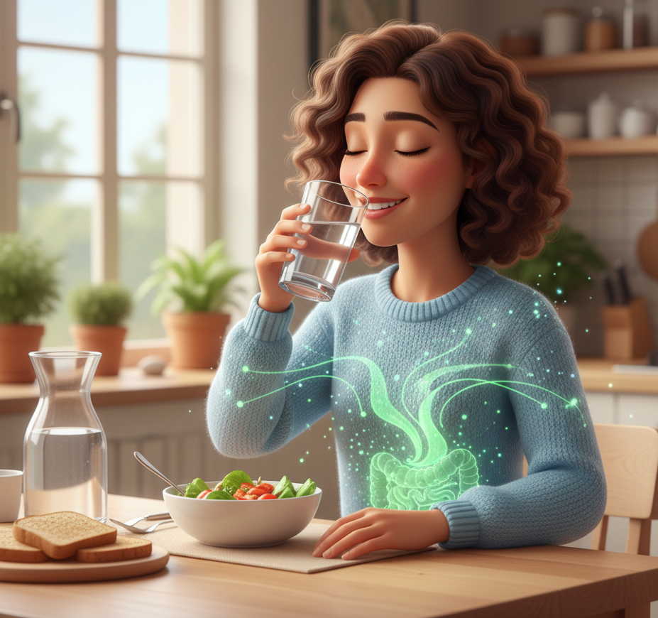 شرب الماء بعد الأكل يزيد الوزن