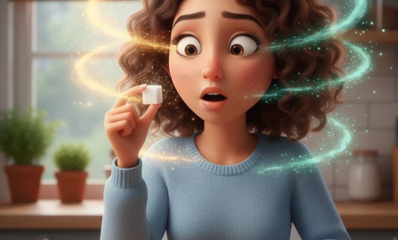 السكر الأبيض يسبب التوتر