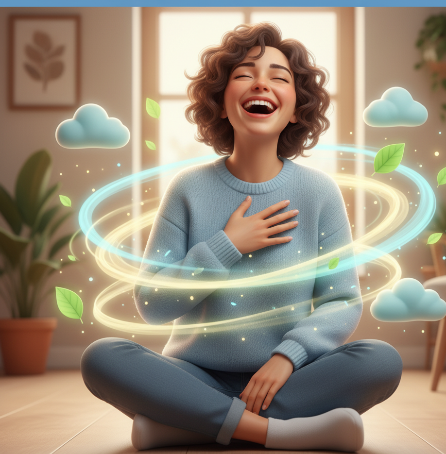 الضحك يقلل التوتر النفسي خلال دقائق