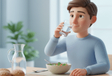 شرب الماء أثناء الأكل يسبب السمنة؟